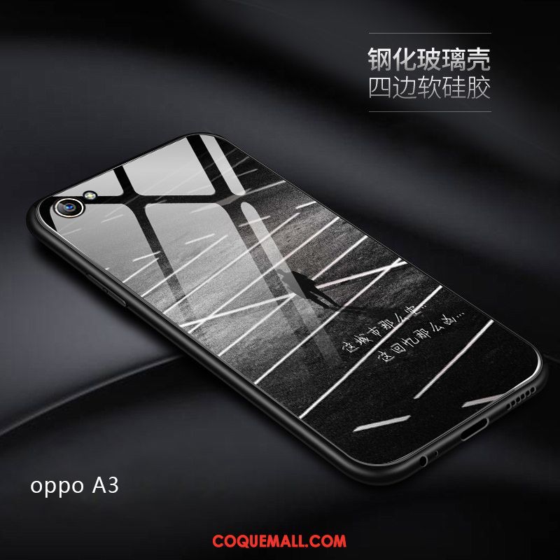 Étui Oppo A3 Téléphone Portable Personnalité Incassable, Coque Oppo A3 Miroir Très Mince