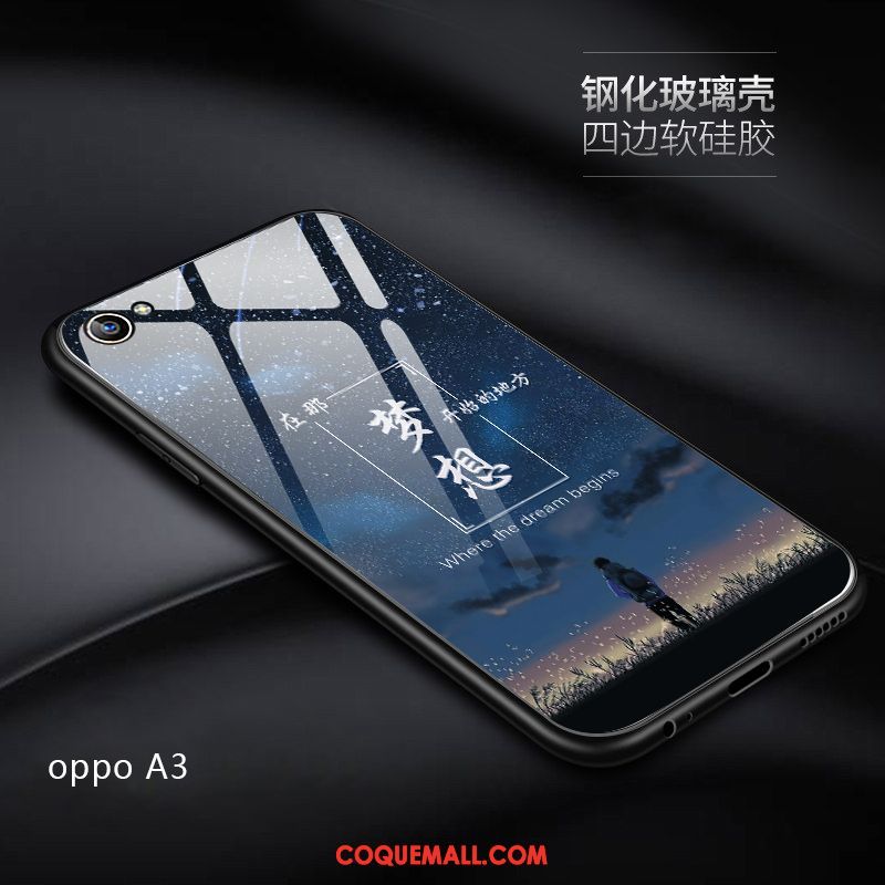 Étui Oppo A3 Téléphone Portable Personnalité Incassable, Coque Oppo A3 Miroir Très Mince