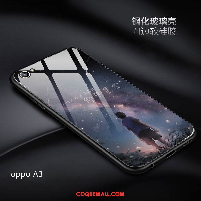 Étui Oppo A3 Téléphone Portable Personnalité Incassable, Coque Oppo A3 Miroir Très Mince