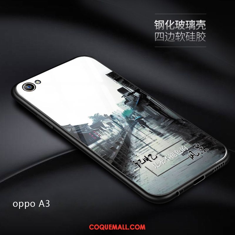 Étui Oppo A3 Téléphone Portable Personnalité Incassable, Coque Oppo A3 Miroir Très Mince