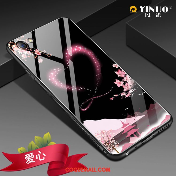 Étui Oppo A3 Verre Tendance Amoureux, Coque Oppo A3 Protection Noir