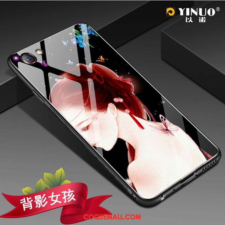 Étui Oppo A3 Verre Tendance Amoureux, Coque Oppo A3 Protection Noir