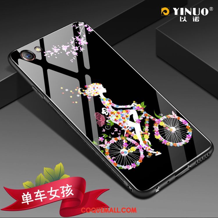 Étui Oppo A3 Verre Tendance Amoureux, Coque Oppo A3 Protection Noir