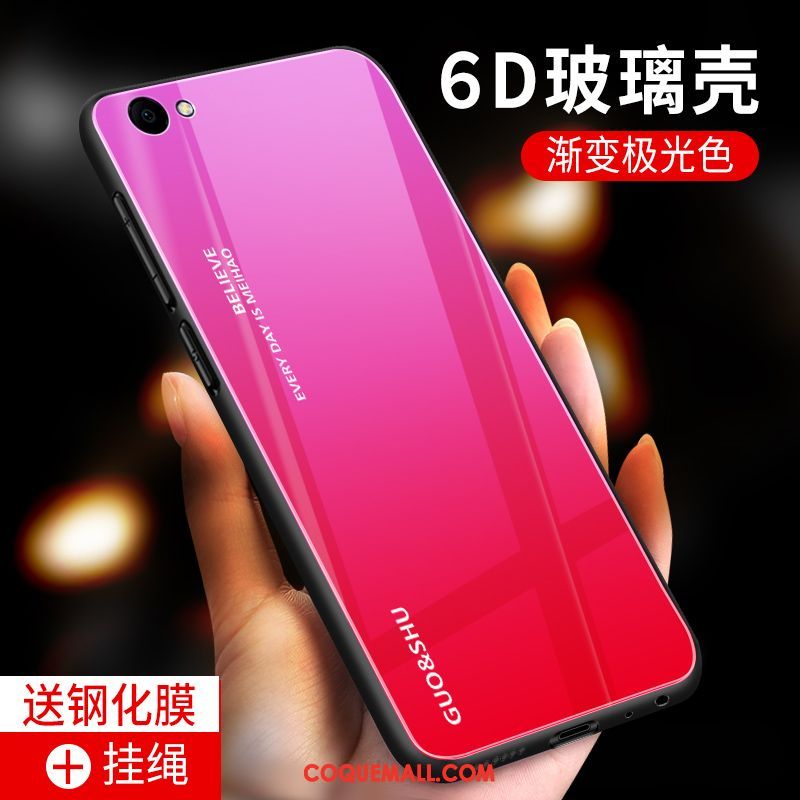 Étui Oppo A3 Verre Tout Compris Rouge, Coque Oppo A3 Tendance Protection