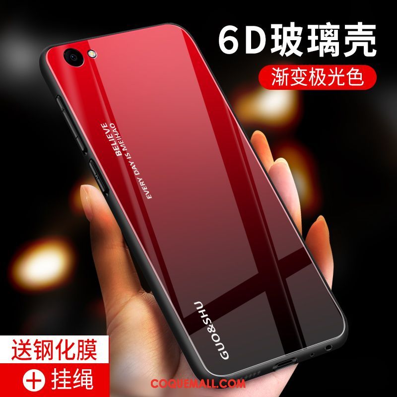 Étui Oppo A3 Verre Tout Compris Rouge, Coque Oppo A3 Tendance Protection