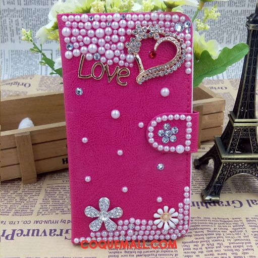 Étui Oppo A31 En Cuir Strass Téléphone Portable, Coque Oppo A31 Noir