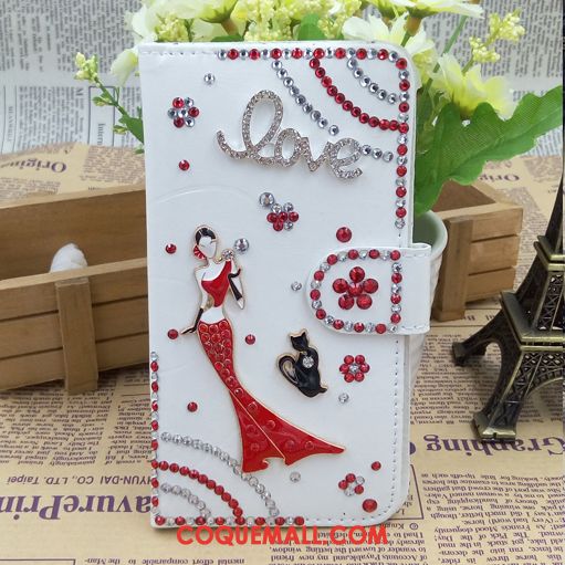 Étui Oppo A31 En Cuir Strass Téléphone Portable, Coque Oppo A31 Noir