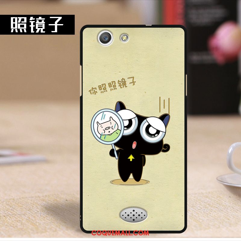 Étui Oppo A31 Gaufrage Protection Dessin Animé, Coque Oppo A31 Noir Téléphone Portable