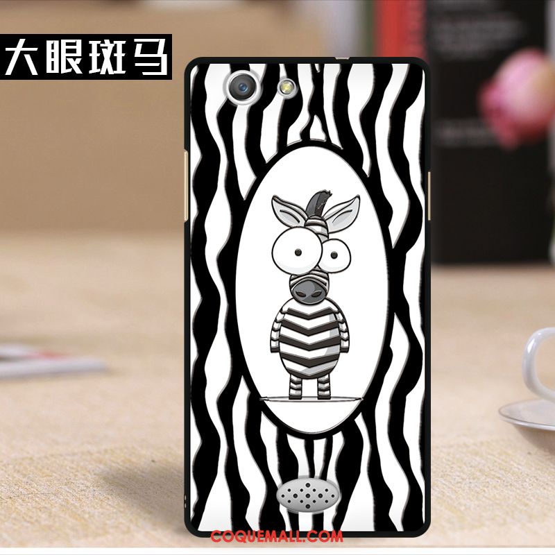 Étui Oppo A31 Gaufrage Protection Dessin Animé, Coque Oppo A31 Noir Téléphone Portable