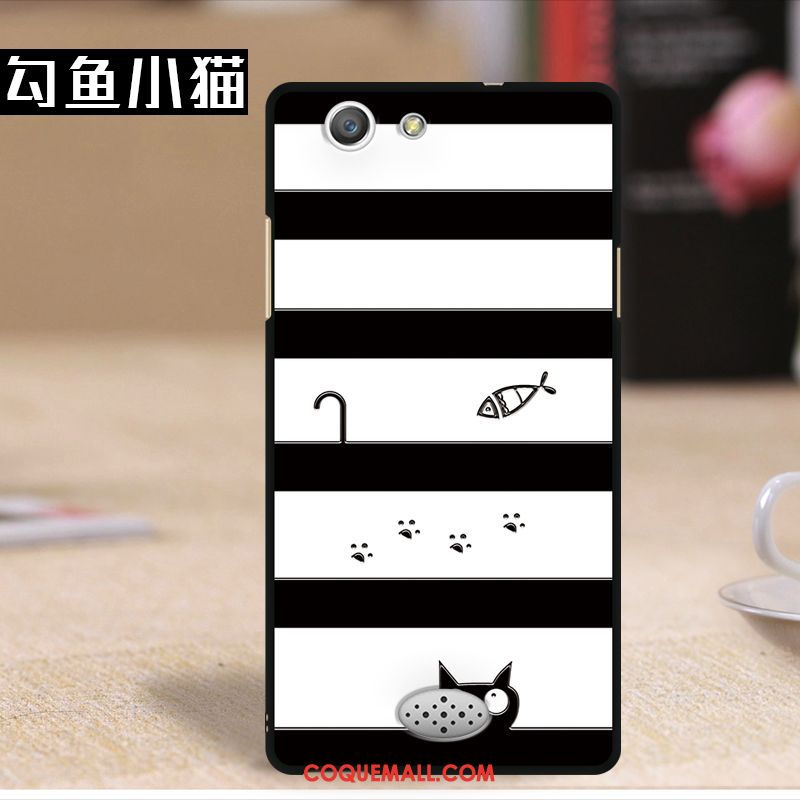 Étui Oppo A31 Gaufrage Protection Dessin Animé, Coque Oppo A31 Noir Téléphone Portable