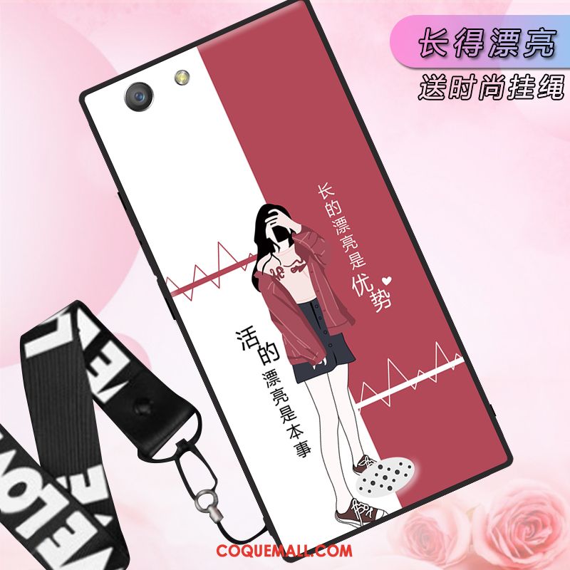 Étui Oppo A31 Net Rouge Support Incassable, Coque Oppo A31 Protection Rose