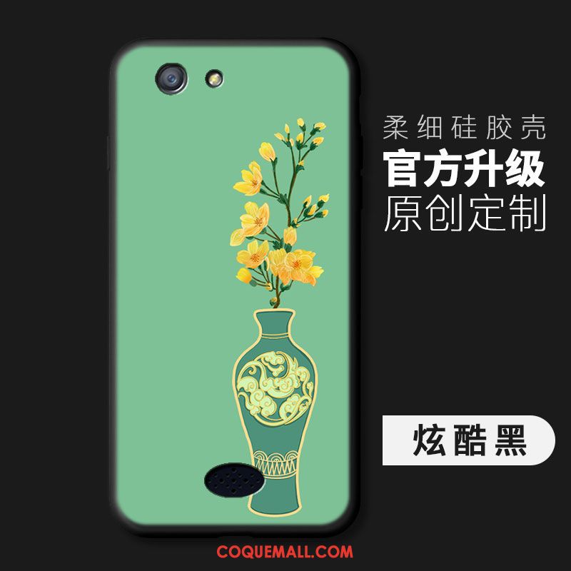 Étui Oppo A31 Nouveau Vert Incassable, Coque Oppo A31 Silicone Simple