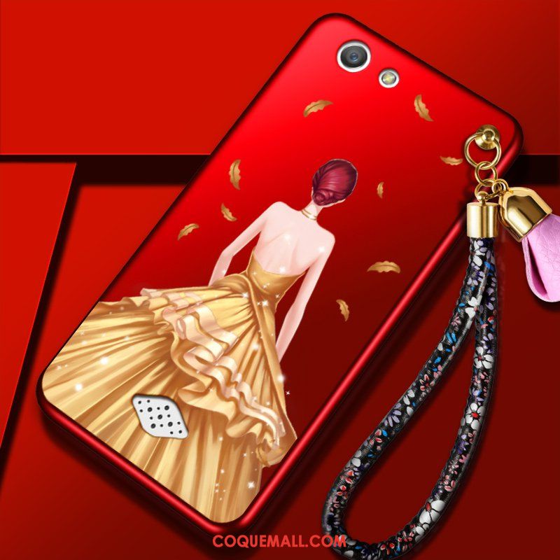 Étui Oppo A31 Ornements Suspendus Personnalité Tendance, Coque Oppo A31 Rouge Fluide Doux