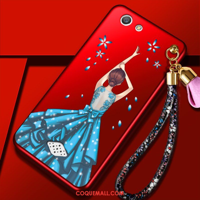 Étui Oppo A31 Ornements Suspendus Personnalité Tendance, Coque Oppo A31 Rouge Fluide Doux