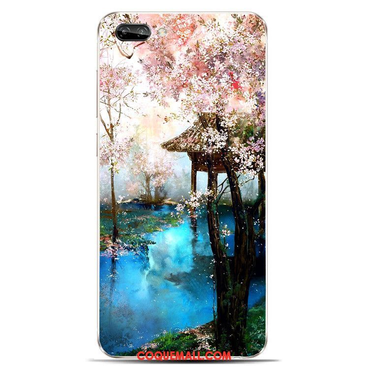 Étui Oppo A3s Beau Protection Silicone, Coque Oppo A3s Style Chinois Téléphone Portable