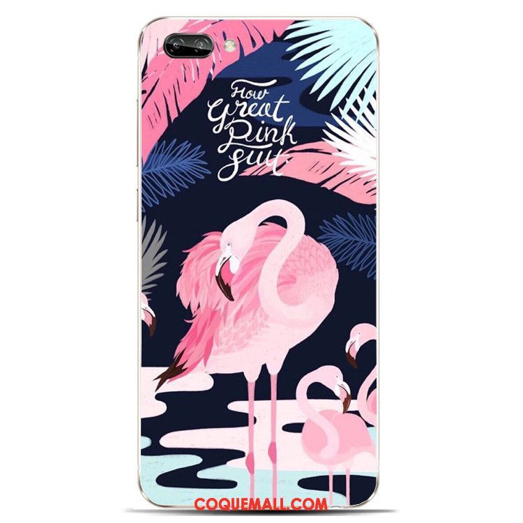 Étui Oppo A3s Beau Silicone Protection, Coque Oppo A3s Bleu Cerf