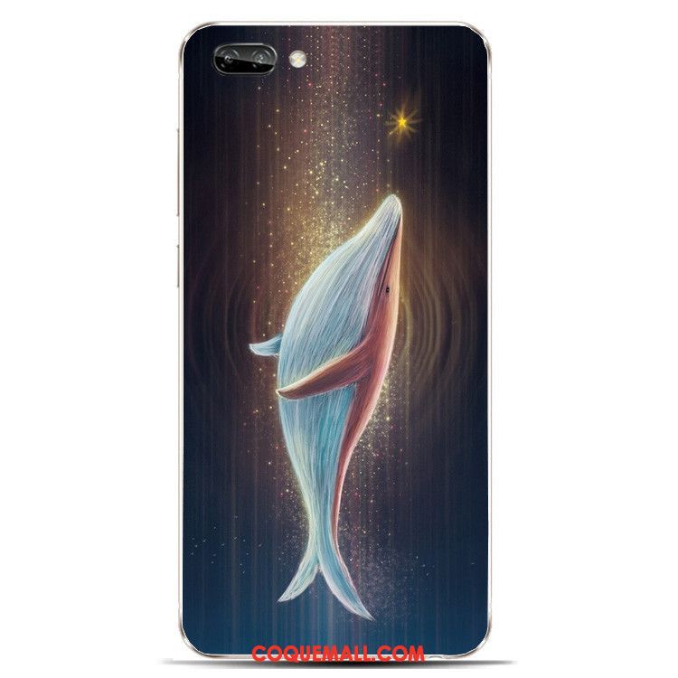 Étui Oppo A3s Beau Silicone Protection, Coque Oppo A3s Bleu Cerf