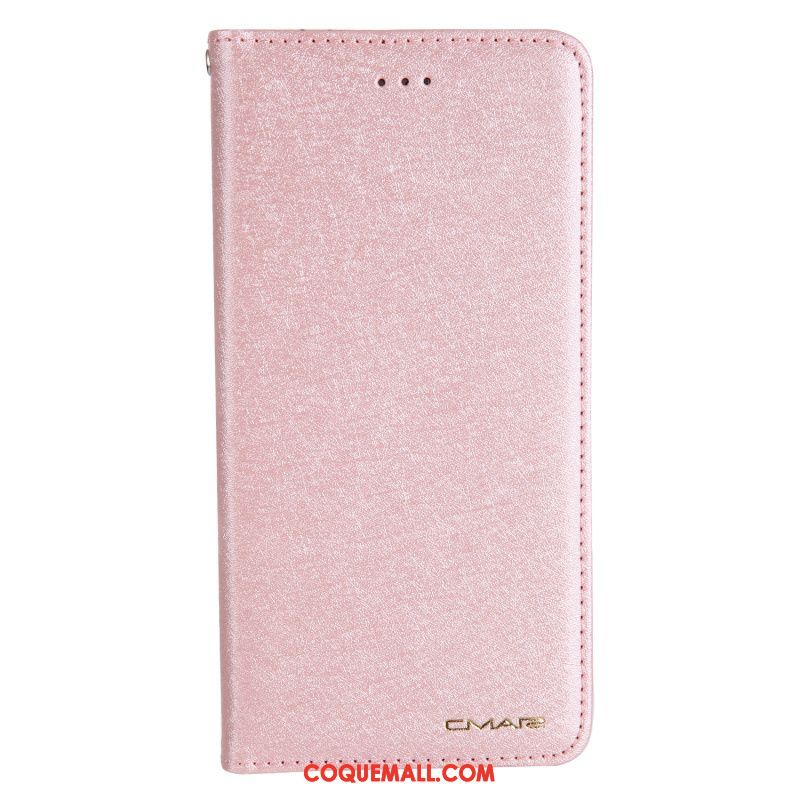 Étui Oppo A3s Bleu Marin Téléphone Portable Étui En Cuir, Coque Oppo A3s Tout Compris Incassable