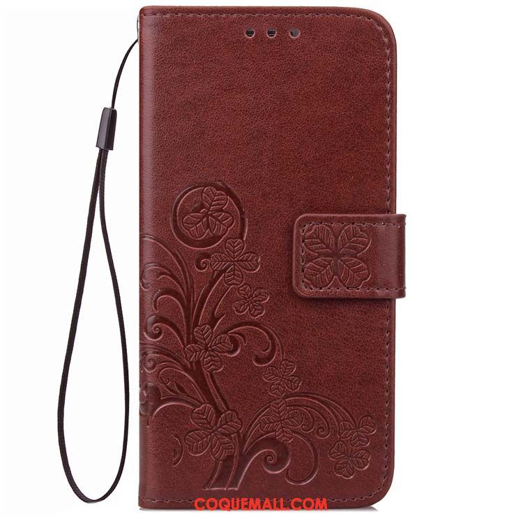 Étui Oppo A3s Cuir Incassable Téléphone Portable, Coque Oppo A3s Protection Coque En Silicone