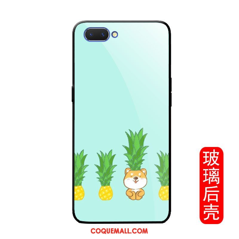 Étui Oppo A3s Dessin Animé Jaune Incassable, Coque Oppo A3s Tendance Simple