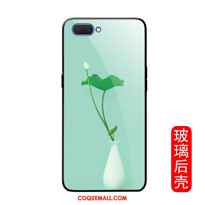 Étui Oppo A3s Floral Téléphone Portable Fleur, Coque Oppo A3s Rose Silicone