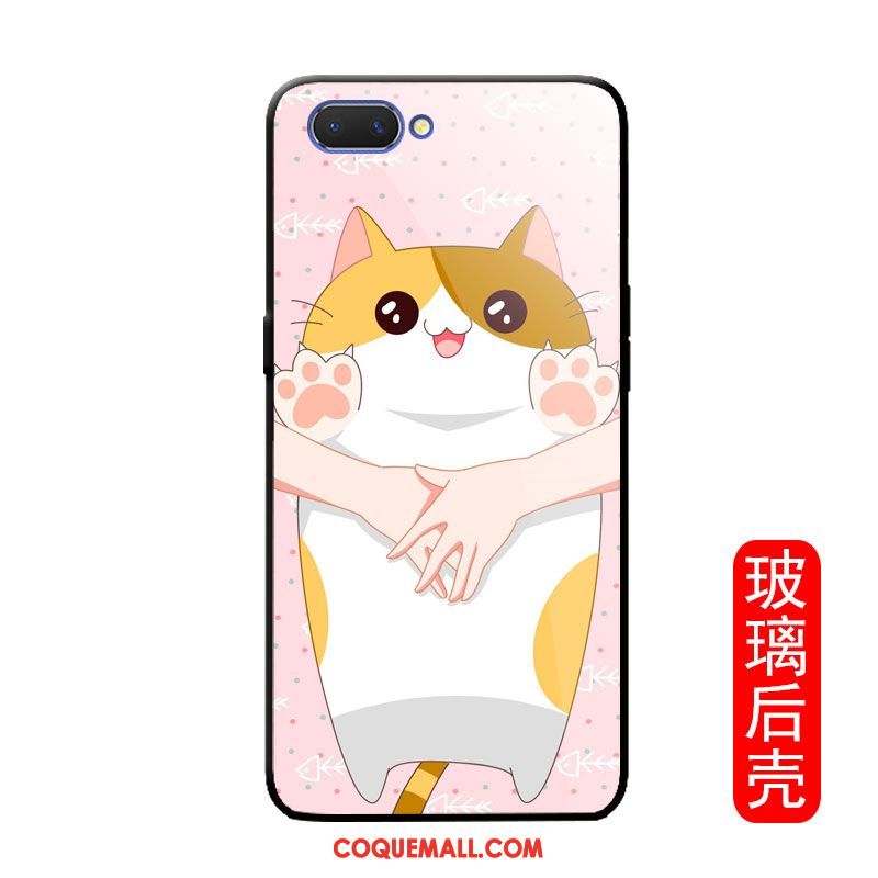 Étui Oppo A3s Incassable Chat Charmant, Coque Oppo A3s Protection Silicone