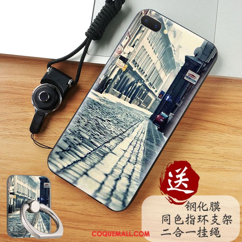 Étui Oppo A3s Incassable Protection Silicone, Coque Oppo A3s Art Créatif