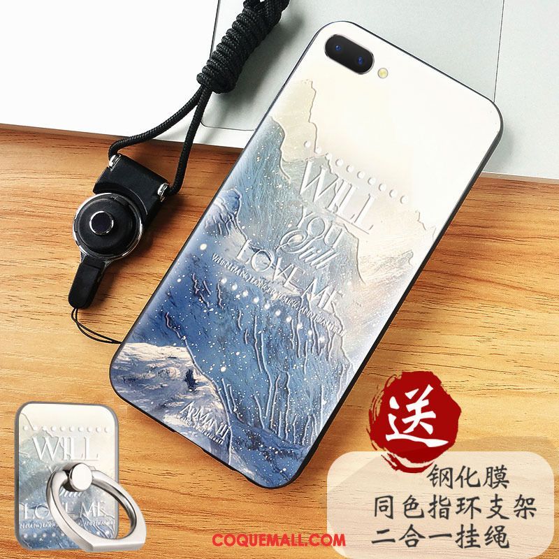 Étui Oppo A3s Incassable Protection Silicone, Coque Oppo A3s Art Créatif