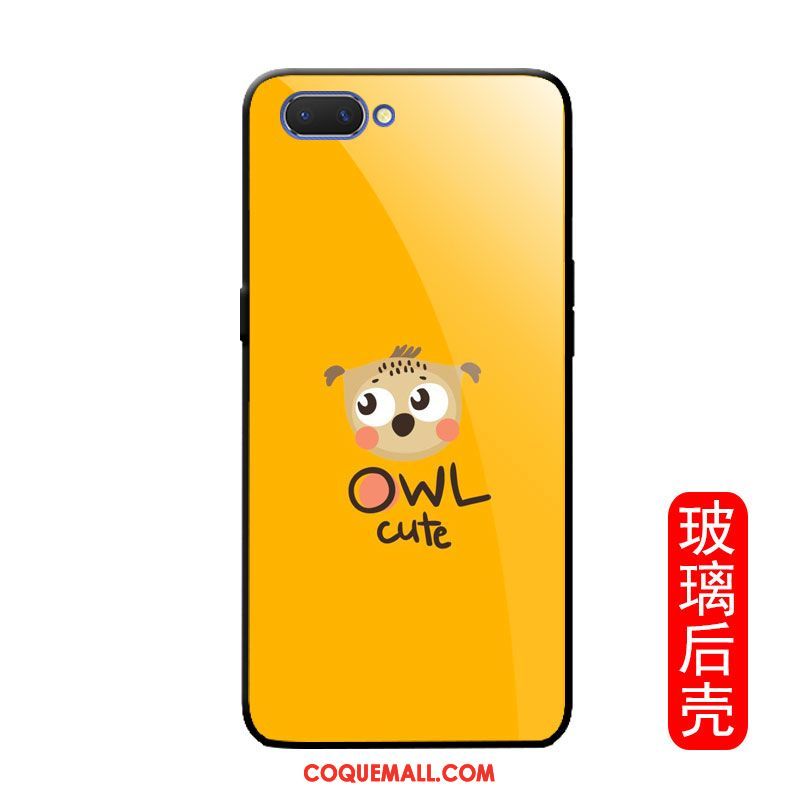 Étui Oppo A3s Mode Personnalité Incassable, Coque Oppo A3s Simple Miroir