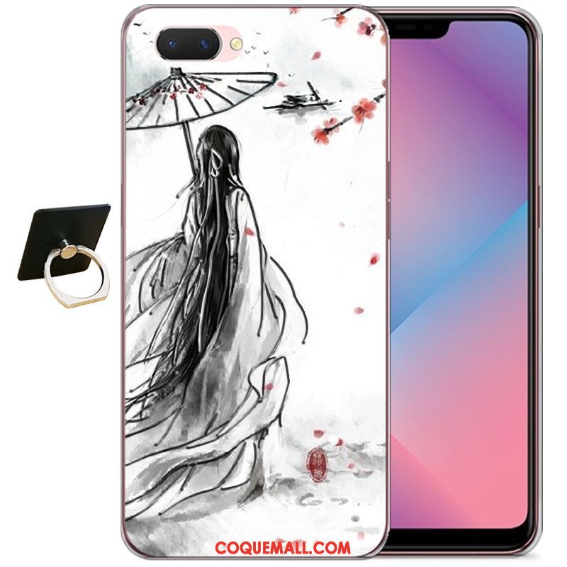 Étui Oppo A3s Net Rouge Dessin Animé Coque En Silicone, Coque Oppo A3s Nouveau Protection