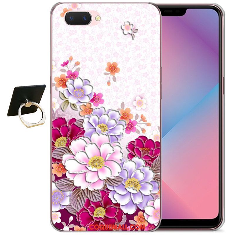 Étui Oppo A3s Net Rouge Dessin Animé Coque En Silicone, Coque Oppo A3s Nouveau Protection