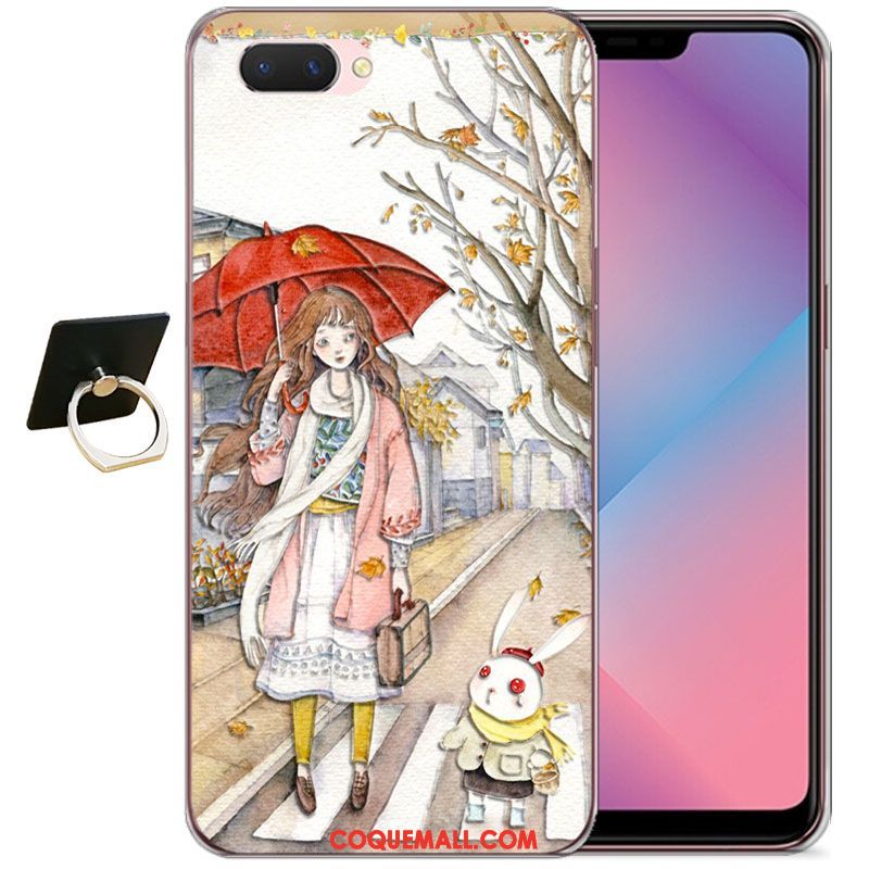 Étui Oppo A3s Net Rouge Dessin Animé Coque En Silicone, Coque Oppo A3s Nouveau Protection