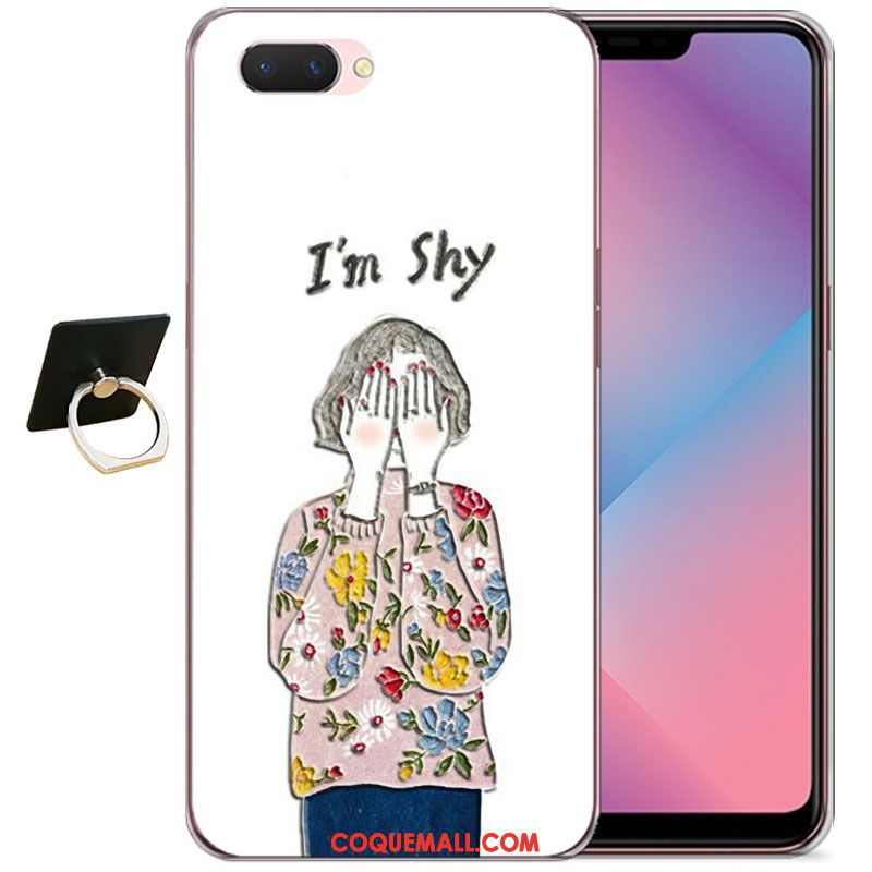 Étui Oppo A3s Net Rouge Dessin Animé Coque En Silicone, Coque Oppo A3s Nouveau Protection