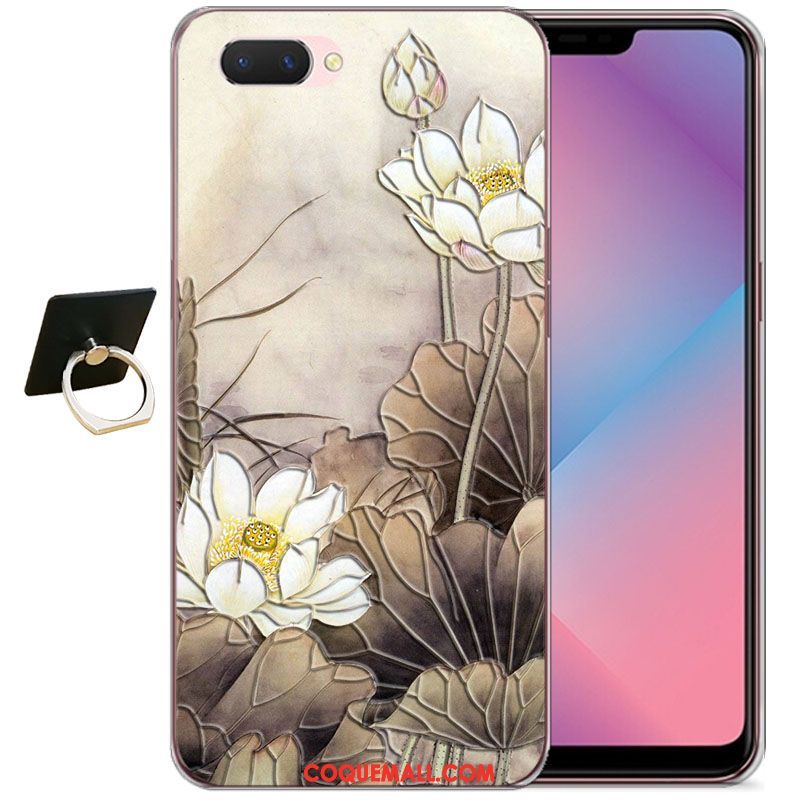 Étui Oppo A3s Net Rouge Dessin Animé Coque En Silicone, Coque Oppo A3s Nouveau Protection