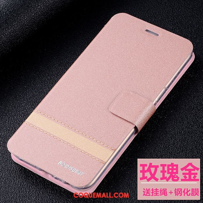 Étui Oppo A3s Protection Incassable Rose, Coque Oppo A3s Téléphone Portable Silicone