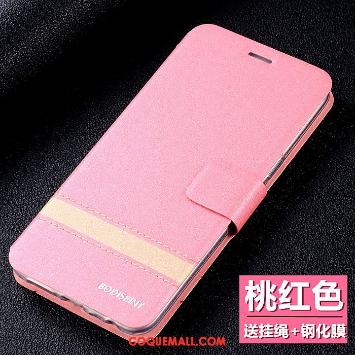 Étui Oppo A3s Protection Incassable Rose, Coque Oppo A3s Téléphone Portable Silicone