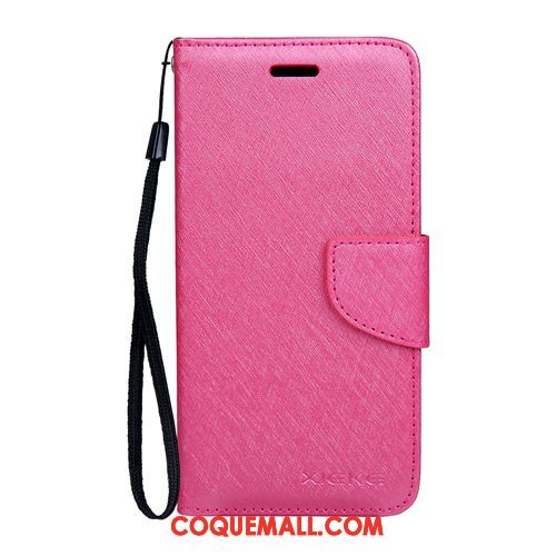 Étui Oppo A3s Rose Téléphone Portable Couleur Unie, Coque Oppo A3s Étui En Cuir Imprimé