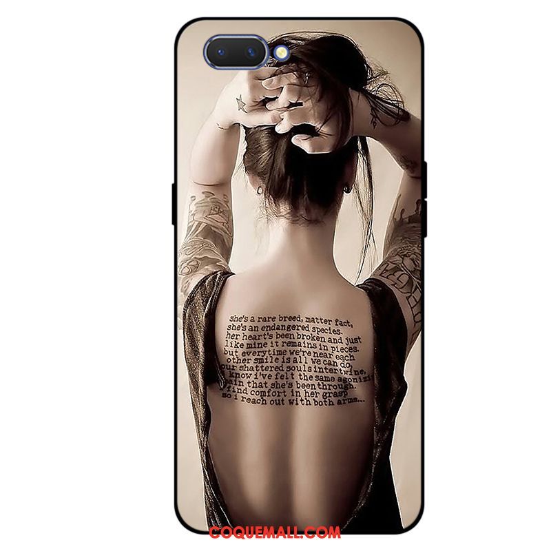 Étui Oppo A3s Tendance Fluide Doux Protection, Coque Oppo A3s Silicone Personnalité