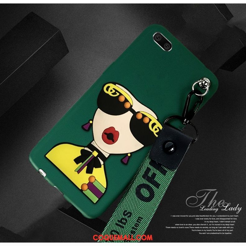 Étui Oppo A3s Tendance Incassable Silicone, Coque Oppo A3s Téléphone Portable Vert