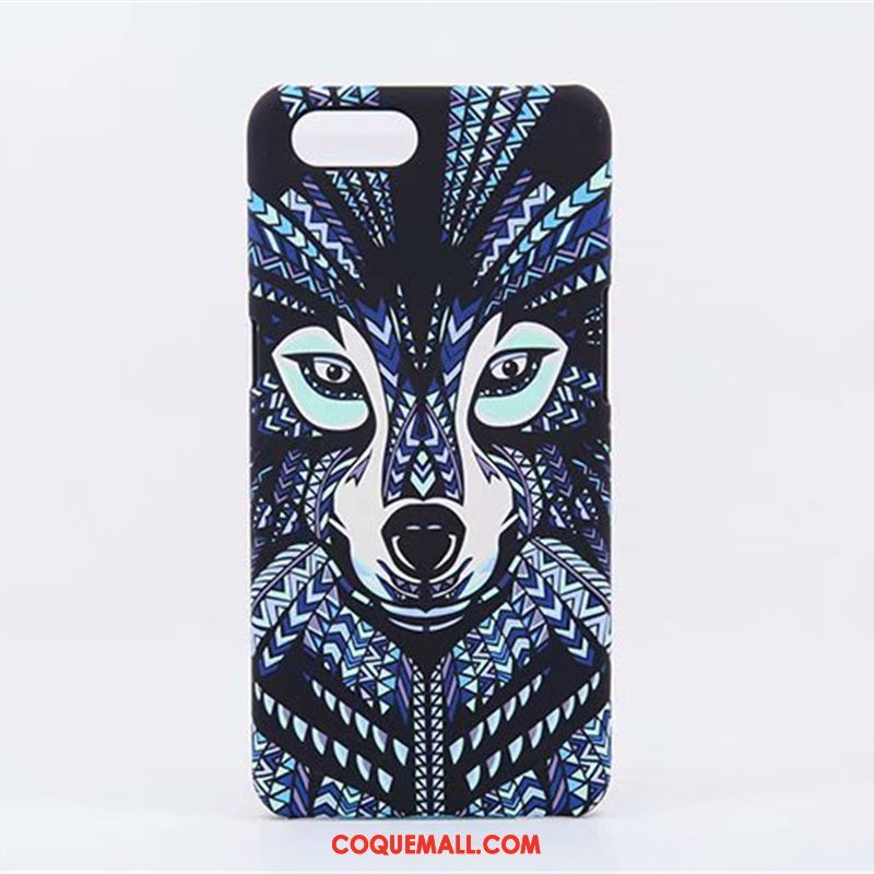 Étui Oppo A3s Tendance Téléphone Portable Gaufrage, Coque Oppo A3s Peinture Protection Braun