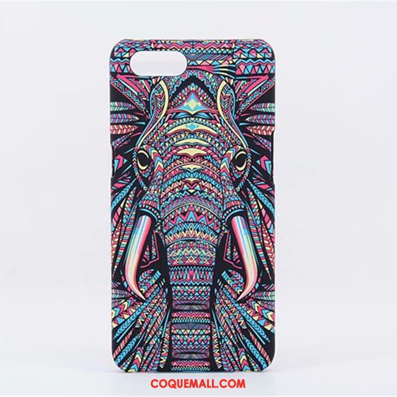 Étui Oppo A3s Tendance Téléphone Portable Gaufrage, Coque Oppo A3s Peinture Protection Braun