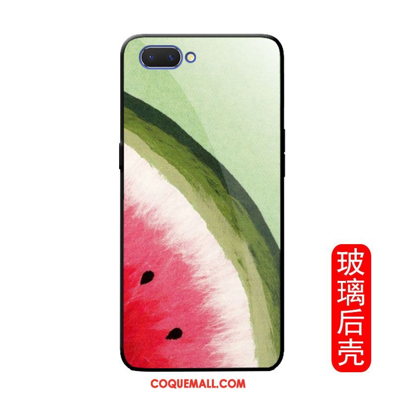 Étui Oppo A3s Téléphone Portable Simple Pastèque, Coque Oppo A3s Personnalité Fruit