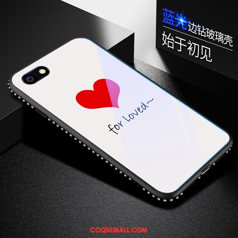 Étui Oppo A3s Téléphone Portable Tout Compris Tempérer, Coque Oppo A3s Net Rouge Personnalité