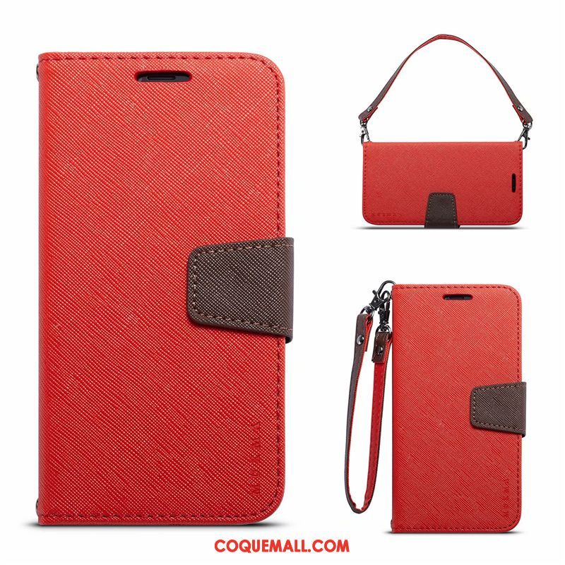 Étui Oppo A3s Étui En Cuir Carte Incassable, Coque Oppo A3s Bleu Marin Téléphone Portable