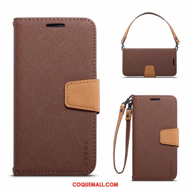 Étui Oppo A3s Étui En Cuir Carte Incassable, Coque Oppo A3s Bleu Marin Téléphone Portable