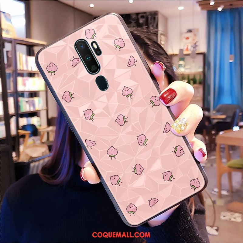 Étui Oppo A5 2020 Frais Modèle Fleurie Ornements Suspendus, Coque Oppo A5 2020 Petit Fraise