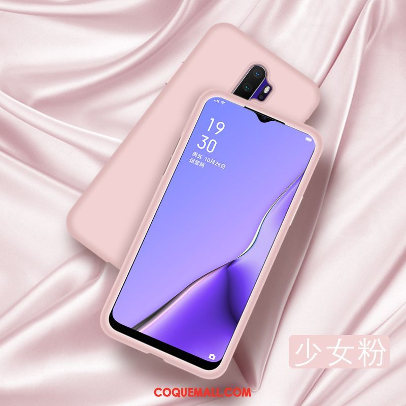 Étui Oppo A5 2020 Noir Silicone Membrane, Coque Oppo A5 2020 Tempérer Tout Compris