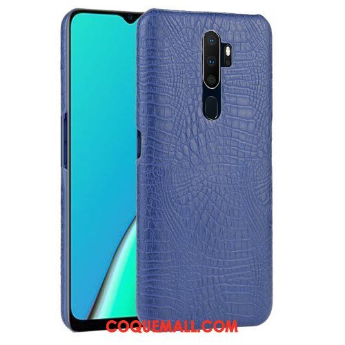 Étui Oppo A5 2020 Protection Crocodile Modèle Rouge, Coque Oppo A5 2020 Téléphone Portable Incassable