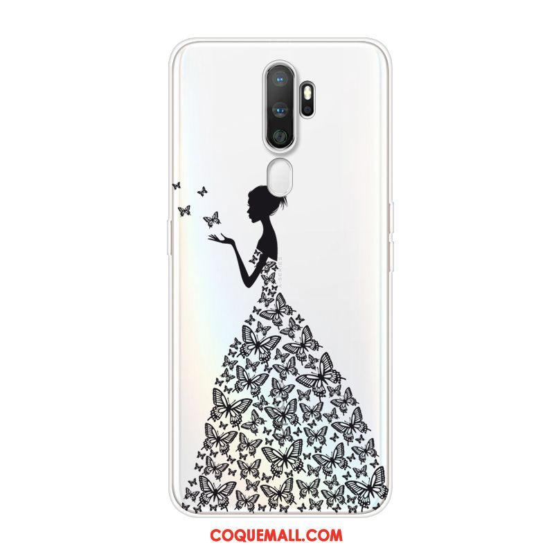 Étui Oppo A5 2020 Tout Compris Créatif Cœur, Coque Oppo A5 2020 Silicone Arbres