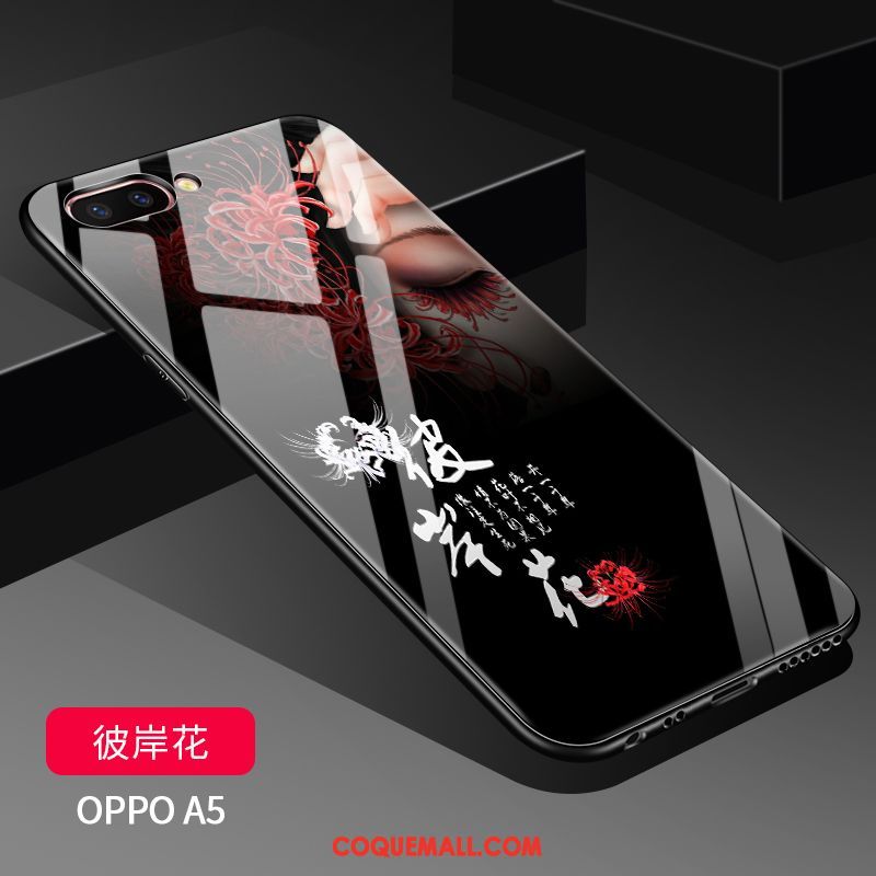 Étui Oppo A5 Blanc Charmant Tendance, Coque Oppo A5 Nouveau Transparent